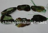 CNG1221 15.5 inches 30*50mm - 40*55mm freeform agate beads