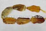 CNG1236 15.5 inches 30*50mm - 40*65mm freeform agate beads