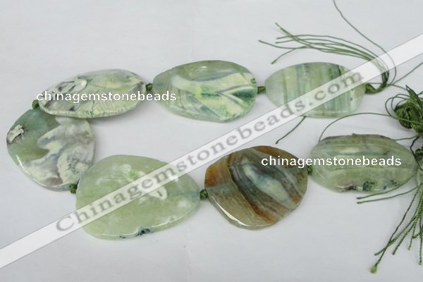 CNG1257 15.5 inches 35*45mm - 40*55mm freeform agate beads
