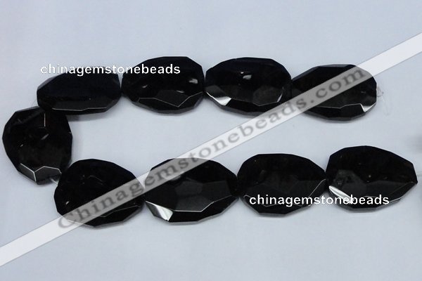 CNG1334 15.5 inches 35*40mm faceted freeform agate beads
