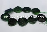 CNG1342 15.5 inches 42*45mm faceted freeform agate beads