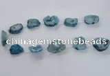 CNG1586 15.5 inches 15*20mm - 20*30mm freeform plated druzy agate beads