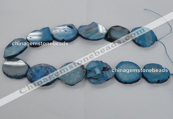 CNG1657 15.5 inches 25*30mm - 30*35mm freeform druzy agate beads