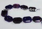 CNG1681 15.5 inches 30*40mm freeform agate gemstone beads wholesale