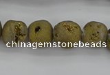 CNG2011 15.5 inches 8*10mm - 10*14mm nuggets plated druzy agate beads