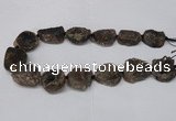 CNG2130 15.5 inches 18*25mm - 25*30mm nuggets druzy agate beads