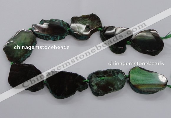 CNG2142 15.5 inches 30*35mm - 35*40mm freeform agate gemstone beads