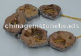 CNG2326 7.5 inches 35*40mm - 45*50mm freeform druzy agate beads