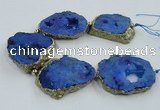 CNG2341 7.5 inches 40*50mm - 55*60mm freeform druzy agate beads