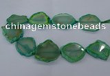 CNG2612 15.5 inches 30*35mm - 40*45mm freeform agate beads