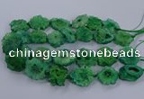 CNG2767 15.5 inches 30*40mm - 45*50mm freeform druzy agate beads