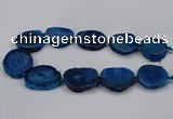 CNG2778 15.5 inches 30*35mm - 35*40mm freeform agate beads