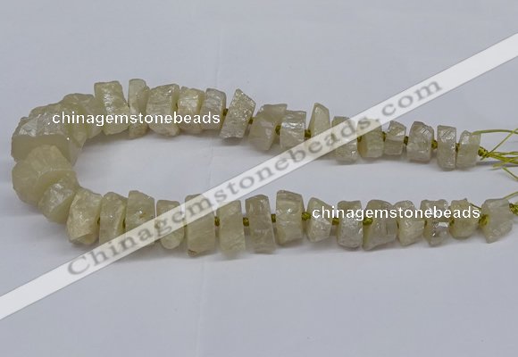 CNG2941 15.5 inches 10*15mm - 20*30mm nuggets plated white crystal beads