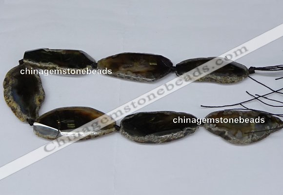 CNG2956 15.5 inches 25*35mm - 30*50mm freeform agate beads