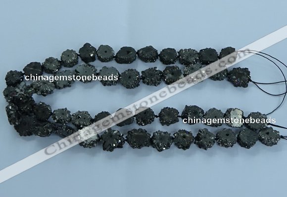 CNG2973 15.5 inches 8*10mm - 15*18mm freeform druzy agate beads
