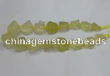 CNG3005 15.5 inches 15*20mm - 22*30mm nuggets lemon quartz beads