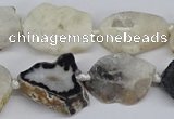 CNG3167 15.5 inches 15*20mm - 25*30mm freeform druzy agate beads