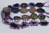 CNG3456 15.5 inches 20*30mm - 30*40mm freeform agate beads