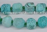 CNG3503 15.5 inches 12mm - 14mm faceted nuggets agate beads
