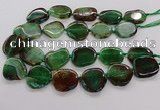 CNG3517 15.5 inches 20*25mm - 25*35mm freeform agate slab beads