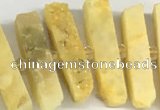 CNG3631 15.5 inches 5*30mm - 8*35mm sticks druzy agate beads