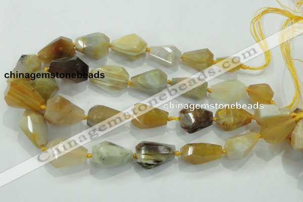 CNG377 15.5 inches 15*20mm – 25*30mm faceted nuggets agate beads