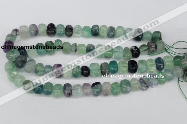 CNG39 15.5 inches 11*15mm nuggets fluorite gemstone beads