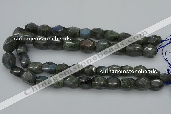 CNG5007 15.5 inches 10*14mm - 13*18mm faceted nuggets labradorite beads