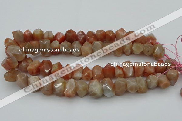 CNG5059 15.5 inches 13*18mm - 15*20mm faceted nuggets sunstone beads