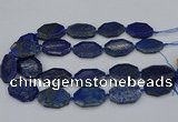CNG5258 15.5 inches 20*30mm - 25*35mm faceted freeform lapis lzuli beads