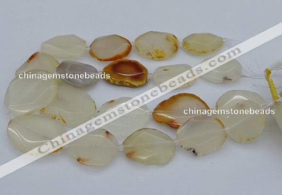 CNG5363 15.5 inches 20*30mm - 35*45mm faceted freeform agate beads