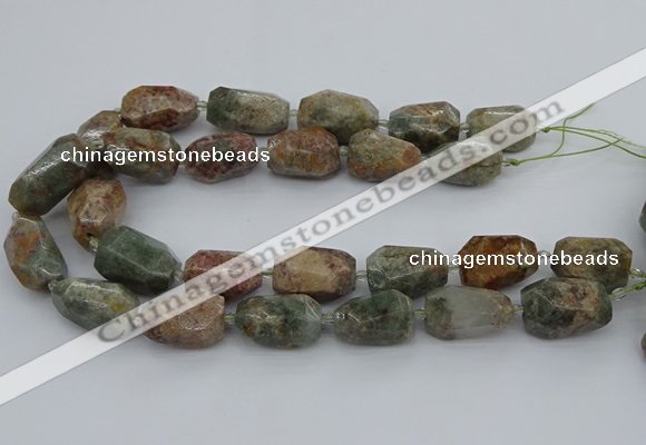 CNG5396 15.5 inches 12*16mm - 18*28mm faceted nuggets ghost gemstone beads