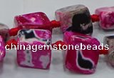 CNG6003 15.5 inches 12*16mm - 15*18mm nuggets agate beads