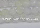 CNG6258 15.5 inches 6mm faceted nuggets green cherry quartz beads
