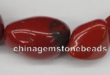 CNG63 15.5 inches 10*15mm - 25*40mm nuggets red jasper beads