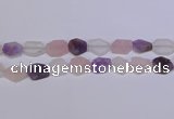 CNG6364 15.5 inches 14*18mm - 16*22mm freeform matte mixed quartz beads