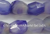 CNG686 15.5 inches 15*18mm - 18*20mm faceted nuggets agate beads