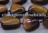 CNG696 15.5 inches 13*18mm - 15*16mm freeform yellow tiger eye beads