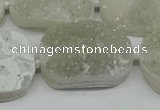 CNG7021 15.5 inches 20*28mm - 25*35mm freeform druzy agate beads