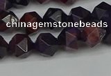 CNG7316 15.5 inches 8mm faceted nuggets purple tiger eye beads