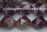 CNG7413 15.5 inches 12mm faceted nuggets tourmaline beads