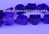 CNG7647 15.5 inches 5*6mm - 8*9mm nuggets amethyst beads