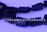 CNG7655 15.5 inches 5*7mm - 8*10mm nuggets black tourmaline beads