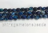 CNG8135 15.5 inches 8*12mm nuggets striped agate beads wholesale