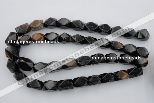 CNG843 15.5 inches 13*18mm faceted nuggets picasso jasper beads