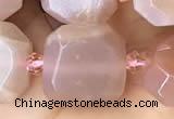 CNG8927 15 inches 14mm - 16mm faceted freeform moostone beads