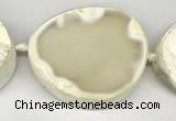 CNG8955 40*50mm - 50*60mm freeform druzy agate beads