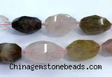 CNG8980 15 inches 18*25mm - 25*40mm faceted nuggets mixed quartz beads