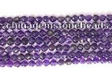 CNG9092 15.5 inches 6mm faceted nuggets amethyst gemstone beads