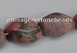 CNG94 15.5 inches 12*14mm - 20*35mm nuggets rhodochrosite gemstone beads